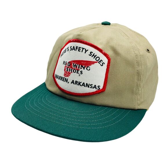 Vintage Red Wing Shoes Snapback Hat Warren, Arkansas - Picture 2 of 6